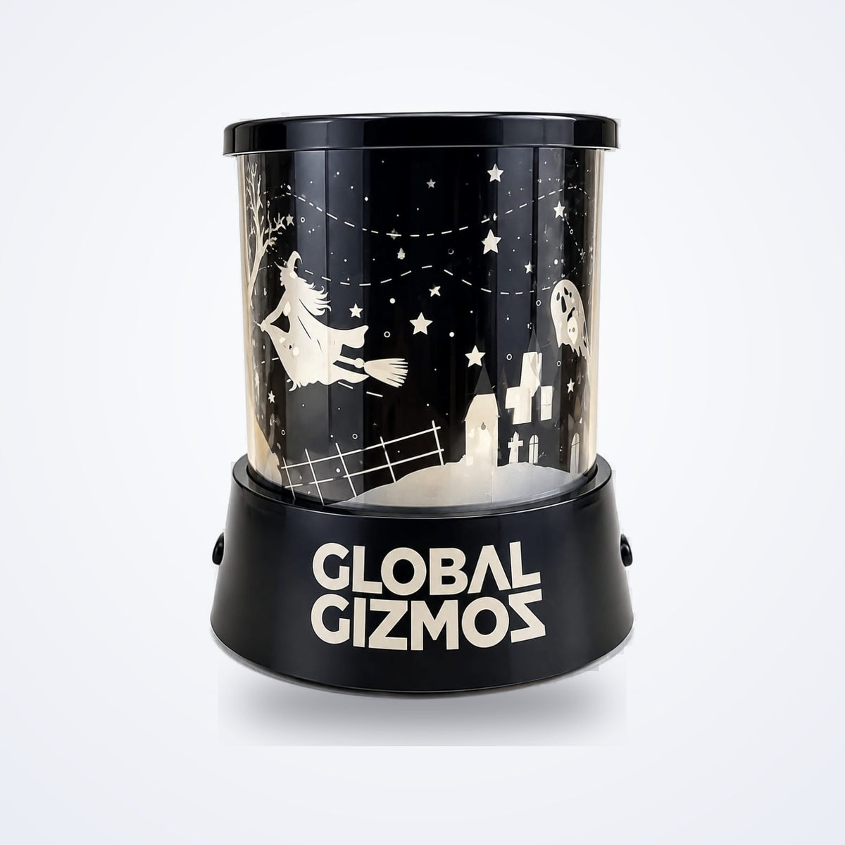 Global Gizmos Halloween projector night light with witch, ghost and graveyard design