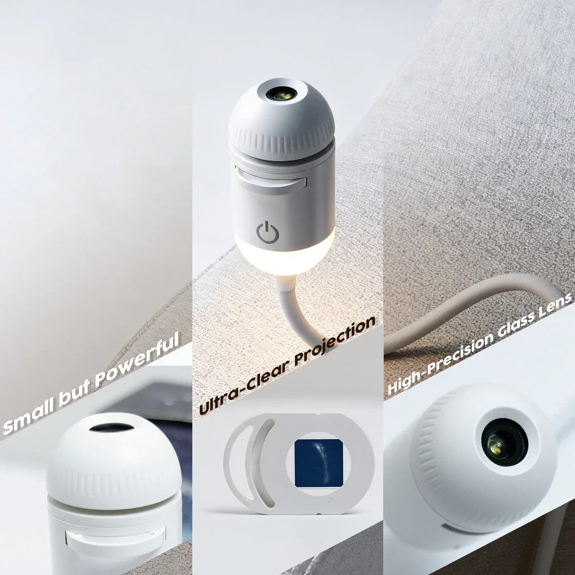 USB galaxy star projector night light with swappable films – photo 13