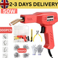 50W plastic welder hot stapler kit with case, pliers, gloves and staples