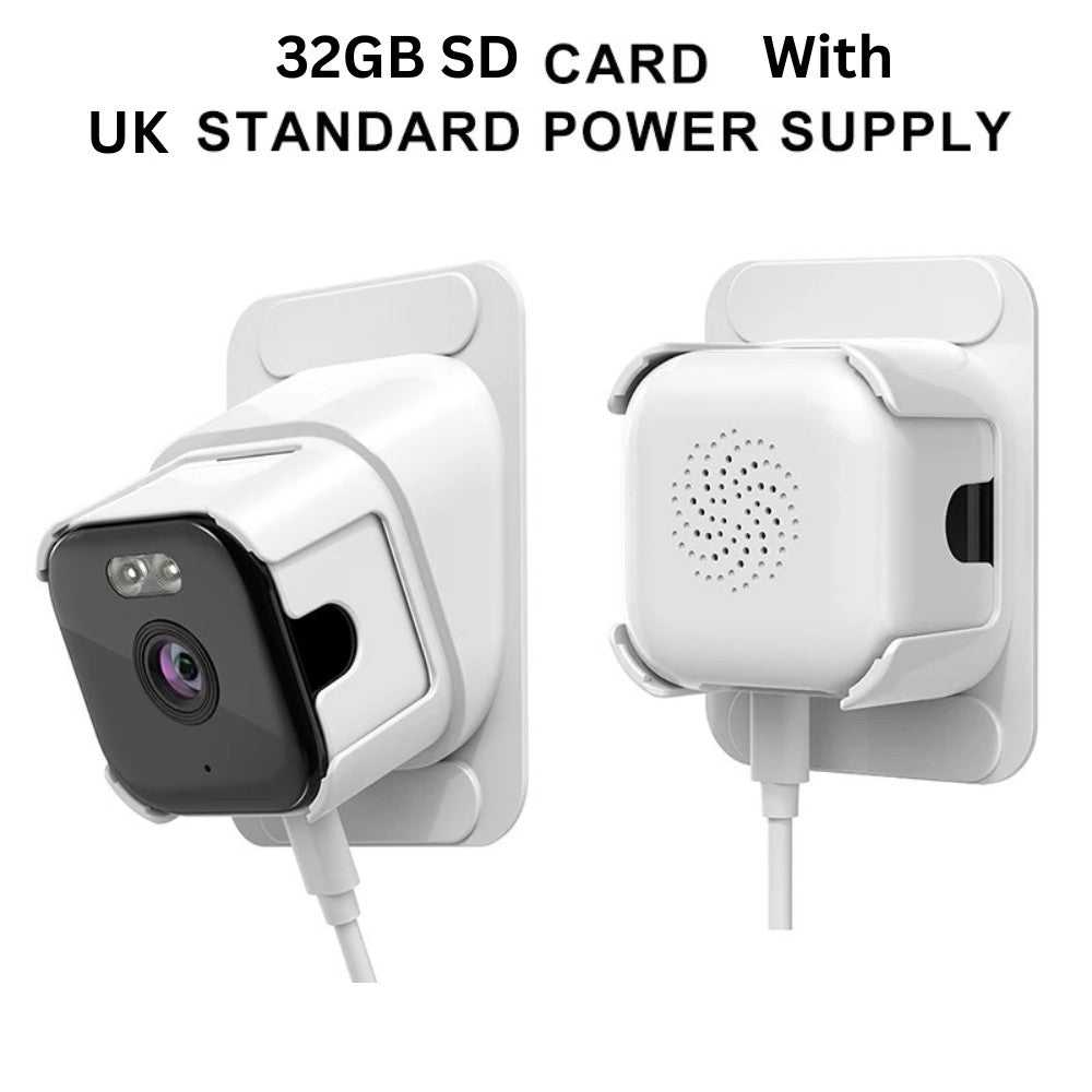 Window security camera with 32GB SD card and UK power supply