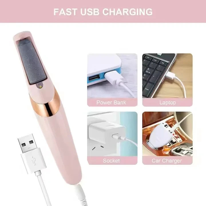 Electric foot file callus remover, USB rechargeable hard skin remover – photo 14