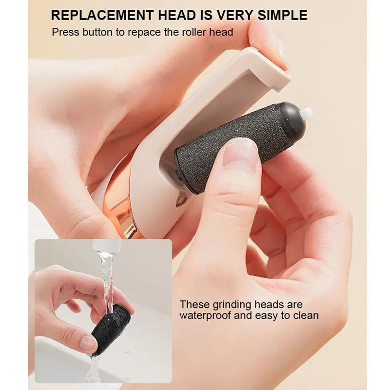Electric foot file callus remover, USB rechargeable hard skin remover – photo 4